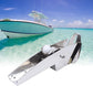 AISI 316 Stainless Steel Hinged Self-Launching Bow Anchor Roller with pivoting Dual-Roller 16.5&