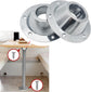 2 Pack Sliver Aluminum RV Table and Floor Mounting Base,RV Pedestal Base Flange, 6 Holes with Screws for Camper Trailer