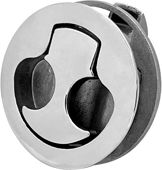 Boat Latches Stainless Steel 2", Latch Hatch Round Pull Marine Flush Locking Lift Handle Deck - Non