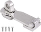 Grade Stainless Steel 3" Heavy Duty Door Hasp with Turning Padlock Eye Mount Screws