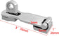 Grade Stainless Steel 3" Heavy Duty Door Hasp with Turning Padlock Eye Mount Screws