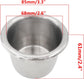 4Pcs Stainless Steel Cup Holder,Drop-in Anti-Spill Heavy Duty Poker Table Holder Inserts Fits Standard Soda Can for Desk, Boats, RV Cars & Trucks