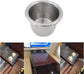 4Pcs Stainless Steel Cup Holder,Drop-in Anti-Spill Heavy Duty Poker Table Holder Inserts Fits Standard Soda Can for Desk, Boats, RV Cars & Trucks