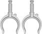 2 pcs Aluminum Oar Lock Oarlock Rowlock Premium Marine Row Boat Dinghy Water Raft Kayak Canoe Side Mount