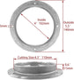 4 inch Hatch 316 Stainless Steel Round Non Slip Inspection Deck Plate with Detachable Cover for Marine Boat Yacht