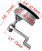 2Pcs Marine Grade Stainless Steel Floor Buckle Hatch Latch Flush Turning Lift Handle Recessed Pull Ring Non-Locking with Lock