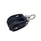 Double Pulley Block Stainless Steel Nylon Marine Rope Runner Kayak Bearing Wire Lifting Swivel Hook