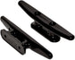4 Pack Boat Cleat Black Nylon Dock Kayak Cleat,4/6/8 inch with Fasteners