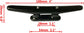 4 Pack Boat Cleat Black Nylon Dock Kayak Cleat,4/6/8 inch with Fasteners