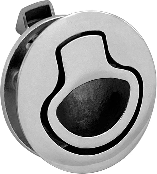 Boat Latches Stainless Steel 2", Latch Hatch Round Pull Marine Flush Locking Lift Handle Deck - Non