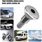 1/2" Stainless Steel Thru-Hull ，Barbed Standard Length Straight Fitting Boat Barbed Hose Thru Drain Connector