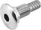 1/2" Stainless Steel Thru-Hull ，Barbed Standard Length Straight Fitting Boat Barbed Hose Thru Drain Connector