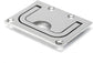 2pcs Marine Stainless Steel Flush Fitting Lifting Pull. Hatch Lift Ring Handle with Screws