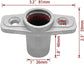 2Pcs Top Mount Aluminum Oar Lock Socket Holder T-Shaped Closed Bottom Boat Hardware Replacement for Boat/Yacht Parts