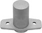 2Pcs Top Mount Aluminum Oar Lock Socket Holder T-Shaped Closed Bottom Boat Hardware Replacement for Boat/Yacht Parts