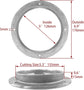 5 inch Hatch 316 Stainless Steel Round Non Slip Inspection Deck Plate with Detachable Cover for Marine Boat Yacht