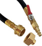 Flush Hose Fitting Kit RV Winterizing with Sprinkler Blowout Adapter,Shut Off Valve For RV, Camper, Boat, Motorhome Systems