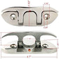 Boat2 Pcs Folding Cleat 4-1/2" Flip-up Dock Marine Grade 316 Stainless Steel with Screws