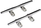 Heavy 316 Stainless Steel Dock Cleat Boat Open Base 5 inch (2PCS)