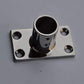 Stainless Steel Boat Rectangular Base Handrail Fittings 90 Degree 1"