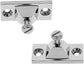 2PCS Bimini Top Side Mount Deck Hinge Fitting Hardware Base High Polished Marine Grade 316 Stainless Steel