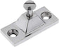 2PCS Bimini Top Side Mount Deck Hinge Fitting Hardware Base High Polished Marine Grade 316 Stainless Steel