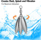 10 Pack Spinner Blades with Ball Bearing Swivels Tail Spinnerbait Lure Making Supplies Bass Lures Soft 