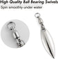 10 Pack Spinner Blades with Ball Bearing Swivels Tail Spinnerbait Lure Making Supplies Bass Lures Soft 