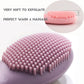 Silicone Face Mask Applicator Brush,Soft DIY Skincare Tools,Scrubber Exfoliator,Facial Cleansing Brush for Deep Gentle Exfoliating (Pink/Purple) Pink/Purple
