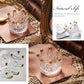 2PCS Crown Votive Candle Holder,Crown Tea Light Candlestick Ornament,Mini Crown,Tealight Holder,Jewelry Ring Holder,for Weddings Party Home Decor Set (Golden, 2PCS) Golden