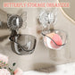 Suction Cup Organizer Storage Rack,Waterproof Shower for Dresser,Shower Set,Waterproof Basket Bathroom,Butterfly Clear