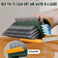 4-in-1 Grout Brush with Squeegee,Durable Bristles,Heavy-Duty Scrub Brushes for Cleaning Stiff Bristles Bathroom & Kitchen,Tile Floors Wall/Corner/Window (Green) Green