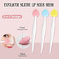 12PCS Lip Scrub Brush Tool,Double-Sided Silicone Exfoliating Lips Brushes Fuller Healthy