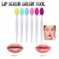 6Pcs Lip Scrub Brush & 2Pcs Silicone Face Mask Applicator Brush,Gentle Exfoliator Scrubber Tool