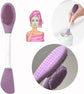 3PCS Double-Ended Silicone Face Mask Brush,Facial Cleansing Brushes,Facial Applicator,3-in-1 Brush Mud/Cream,Soft Makeup Beauty Tools for Apply Cream/Mud