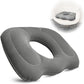 Petluno Inflatable Donut Cushion for Tailbone Pain Relief - Orthopedic Hemorrhoid & Sciatica Seat Cushion - Coccyx Cushion for Postpartum, Pregnancy, Office Chair, Car, Wheelchair & Post-Surgical Recovery (Grey)