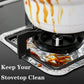 Gas Burner Liners (50 Pack) 8.5" Disposable Aluminium Foil Square Stove Covers - Range Protector to Catch Oil, Grease and Food Spills