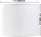 Set of 2 Pure White Linen Drum Lamp Shade 13" Top x Bottom 10" High (Spider) Contemporary Shades for Table Lamps & Bedside Replacement Lampshade - Petluno Assembly is Required White-Texture 13*13*10