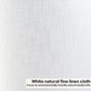 Set of 2 Pure White Linen Drum Lamp Shade 13" Top x Bottom 10" High (Spider) Contemporary Shades for Table Lamps & Bedside Replacement Lampshade - Petluno Assembly is Required White-Texture 13*13*10