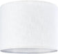 Set of 2 Pure White Linen Drum Lamp Shade 13" Top x Bottom 10" High (Spider) Contemporary Shades for Table Lamps & Bedside Replacement Lampshade - Petluno Assembly is Required White-Texture 13*13*10