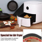 Magnetic Silicone Straps for Air Fryers, 12 Pieces Baking Paper Fastening Straps, Magnetic Silicone Straps for Cooking and Baking in the Air Fryer Black Round