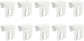 10x Window Hooks Decorative Hooks Window Clips for Window Decorations White 12-20mm UNIVERSAL