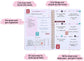 To Do List Notebook, A5 Weekly Planner Undated, Planning Pad Checklist Productivity Organizer 52 Pages for Students, Work, Fitness (Pink) Pink