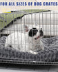 Petluno Large Dog Bed Washable, Calming Crate Mattress with Non Skid Bottom, Fluffy Anti Anxiety Beds, Pet Pillow Cushion, Dark Grey, 90x60x8cm Grey 90 x 60 8 cm (L W H)