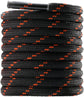 Round Work Boot Laces - Heavy Duty, Thick Replacement for Men, Women, Adults Walking, Hiking, Steel Toe, Safety, Hunting Boots Black/Brown 29" ( 75 cm )