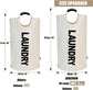 Petluno 90L Large Laundry Basket, Collapsible Bag, Freestanding Tall Clothes Hamper, Foldable Washing Bin (Beige) Beige