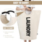 Petluno 90L Large Laundry Basket, Collapsible Bag, Freestanding Tall Clothes Hamper, Foldable Washing Bin (Beige) Beige