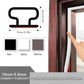 Combined French Door Thermal and Acoustic Insulation Seal, Self-Adhesive Rubber Entry Weatherstrip, PVC Cold Insulation Draught Excluder, Weather Stripping Door Seal (6M, D-White) D-white 6M