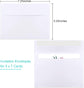 50 Packs 5x7 Envelopes, White A7 Envelopes for Invitations, Printable, Self Seal Weddings, Photos, Postcards, Greeting Cards, Mailing (5.25x7.25in)