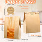 50 Pcs Bread Bags for Homemade Bread, Sourdough Paper With Window, 50% Thicker 13.7x8.2x3.7in A Large Bakery Used Storage Cookies & Snacks, 60 Cute Sealing Stickers Ties